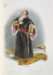Luigi Lablache as Faliero in Marino Faliero (engraved by Richard James Lane)